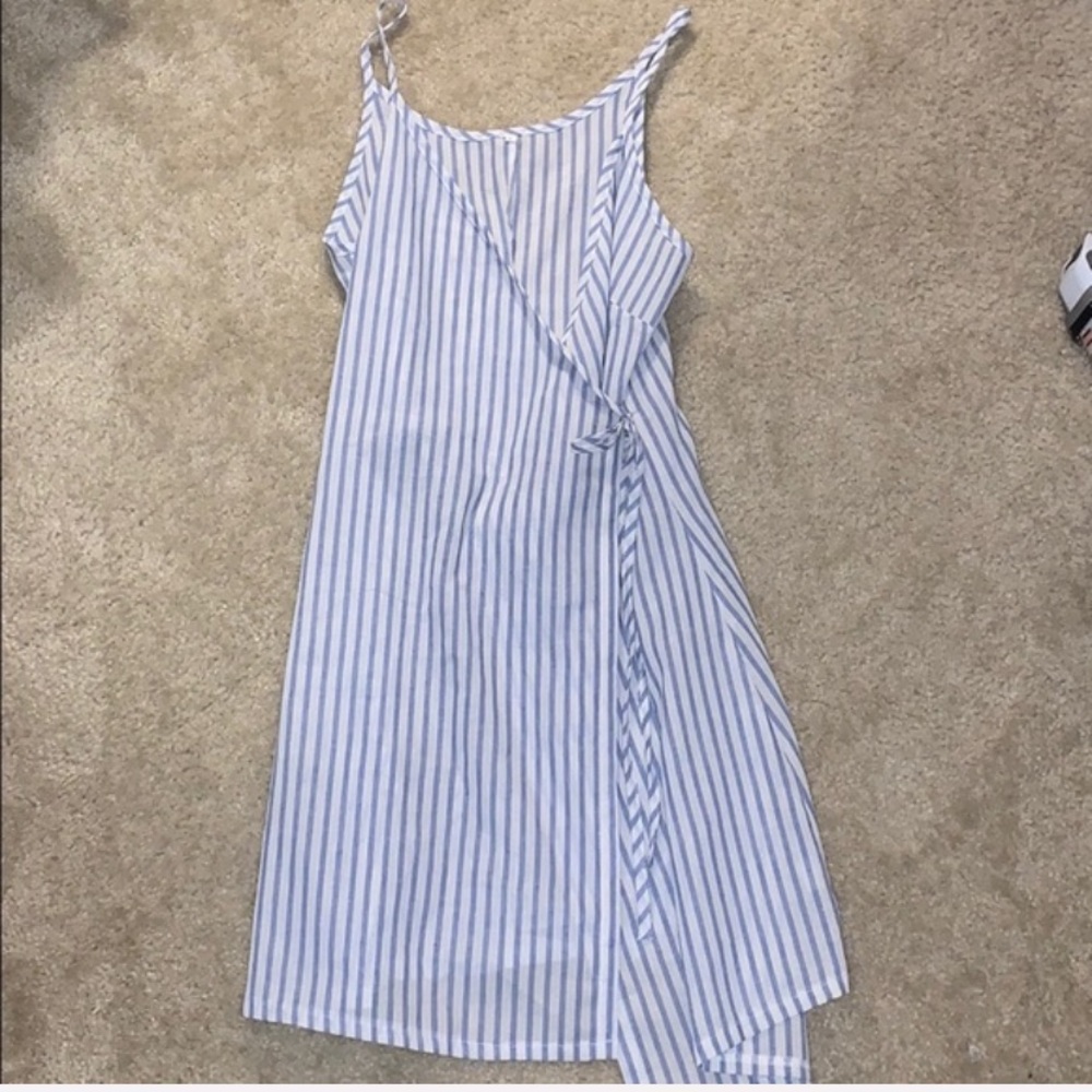 Striped Wrap Dress